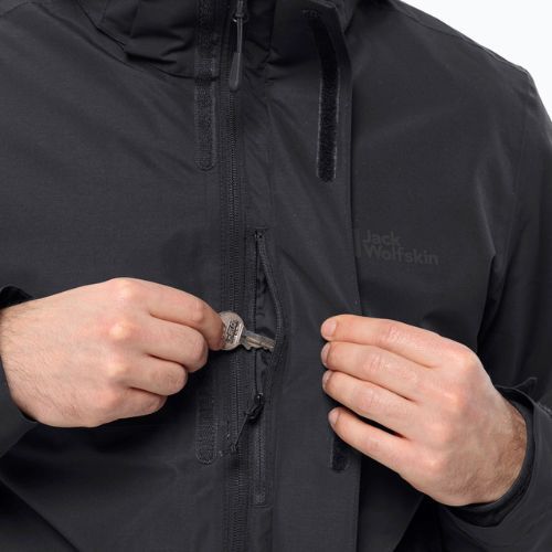 Kurtka 3w1 męska Jack Wolfskin Feldberg Luntal 3in1 black