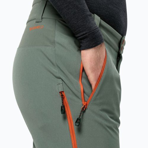 Spodnie softshell męskie Jack Wolfskin Alpspitze Tour hedge green