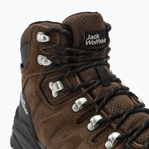 Buty trekkingowe męskie Jack Wolfskin Refugio Texapore Mid brown/ phantom