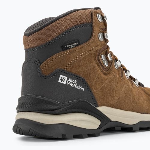 Buty trekkingowe damskie Jack Wolfskin Refugio Texapore Mid brown/apricot