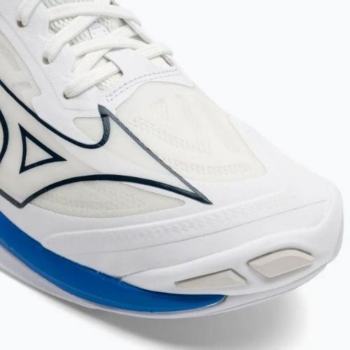 Buty do siatkówki męskie Mizuno Wave Lightning Z7 undyed white/moonlit ocean/peace blue