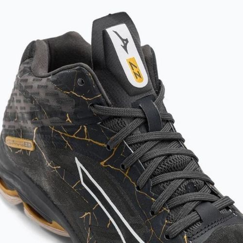 Buty do siatkówki męskie Mizuno Wave Lightning Z7 Mid black oyster/mp gold/irongat