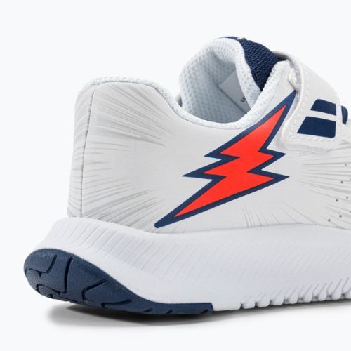 Buty do tenisa dziecięce Babolat Pulsion All Court Kid white/estate blue