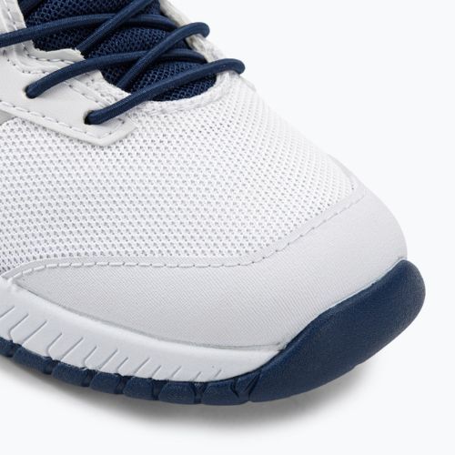 Buty do tenisa dziecięce Babolat Pulsion All Court Kid white/estate blue