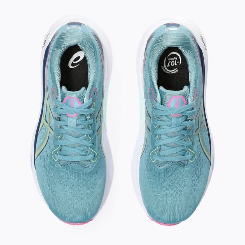 Buty do biegania damskie ASICS Gel-Kayano 30 gris blue/lime green