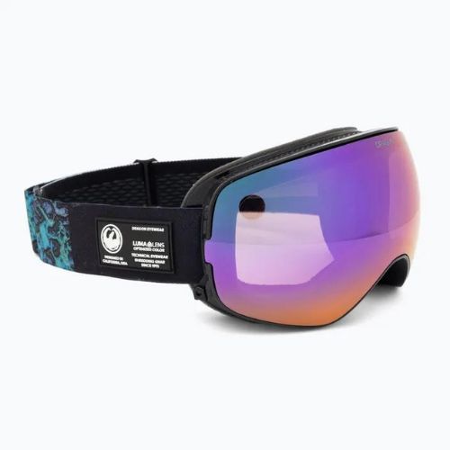 Gogle narciarskie DRAGON X2S black pearl/lumalens purple ion/amber