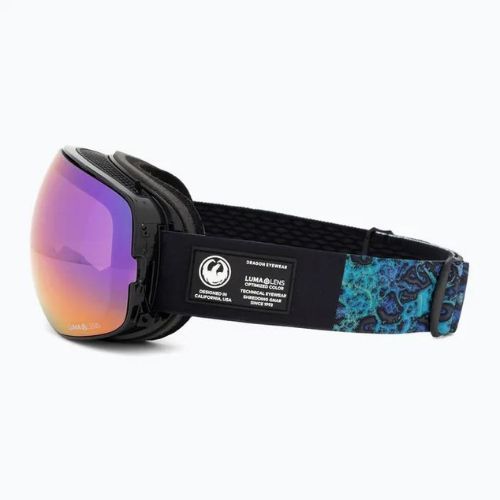 Gogle narciarskie DRAGON X2S black pearl/lumalens purple ion/amber