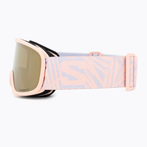Gogle narciarskie dziecięce Salomon Lumi Flash Jr tropical peach/flash gold