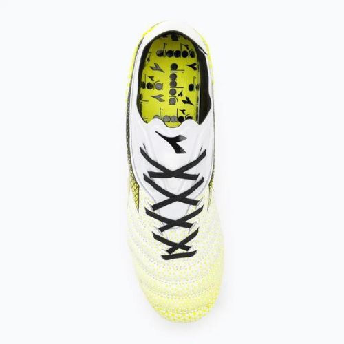 Buty piłkarskie męskie Diadora Brasil Elite Tech GR LPX white/black/fluo yellow