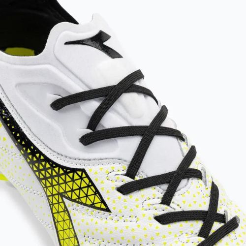 Buty piłkarskie męskie Diadora Brasil Elite Tech GR LPX white/black/fluo yellow