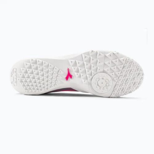 Buty piłkarskie męskie Diadora Brasil Elite Veloce GR TFR white/pink fluo/blue fluo