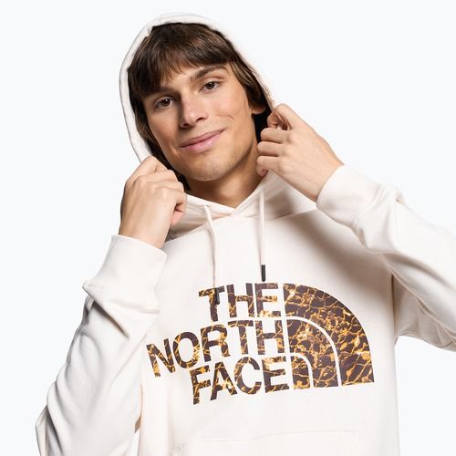 Bluza męska The North Face Standard Hoodie gardenia white/coal brown water distortion print