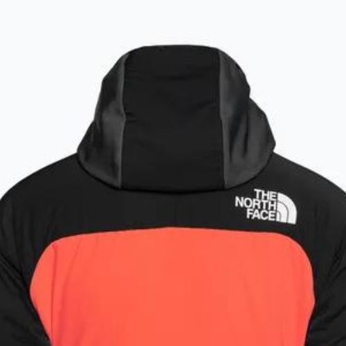 Kurtka hybrydowa damska The North Face Dawn Turn Hybrid Ventrix Hoodie radiant orange/black/asphalt