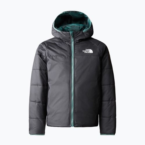 Kurtka zimowa dziecięca The North Face Reversible Perrito dark sage rain camo print/black