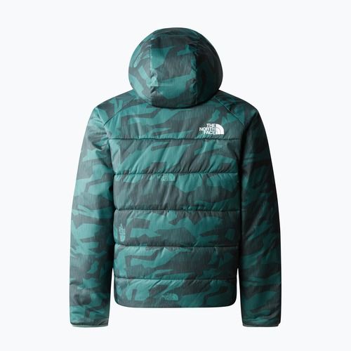 Kurtka zimowa dziecięca The North Face Reversible Perrito dark sage rain camo print/black