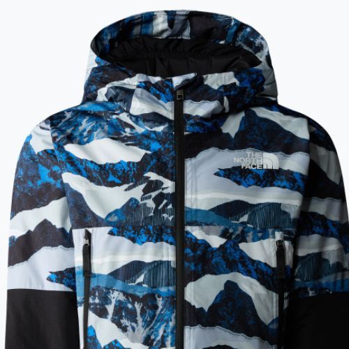 Kurtka narciarska dziecięca The North Face Freedom Insulated optic blue mountain traverse print