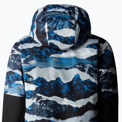 Kurtka narciarska dziecięca The North Face Freedom Insulated optic blue mountain traverse print