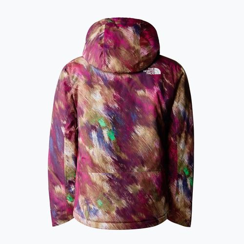 Kurtka narciarska dziecięca The North Face Freedom Insulated boysenberry paint lightening print