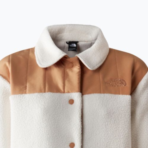 Kurtka damska The North Face Cragmont Fleece Shacket gardenia white/almond butter