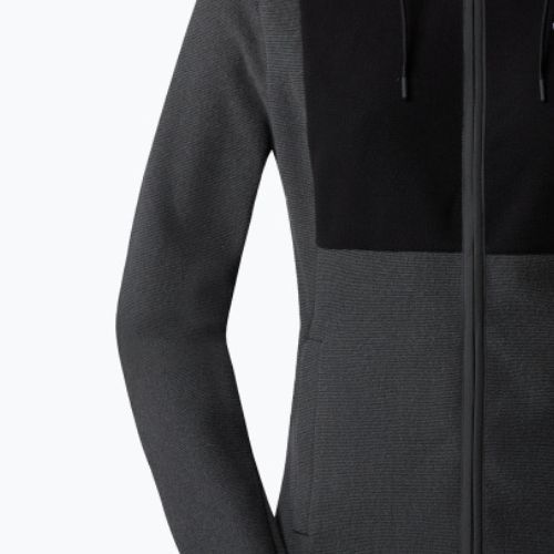 Bluza trekkingowa damska The North Face Homesafe Full Zip Fleece Hoodie black/asphalt grey stripe