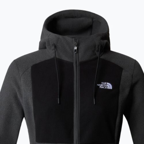 Bluza trekkingowa damska The North Face Homesafe Full Zip Fleece Hoodie black/asphalt grey stripe