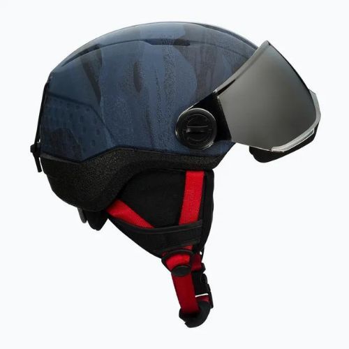 Kask narciarski dziecięcy Rossignol Whoopee Visor Impacts dark blue