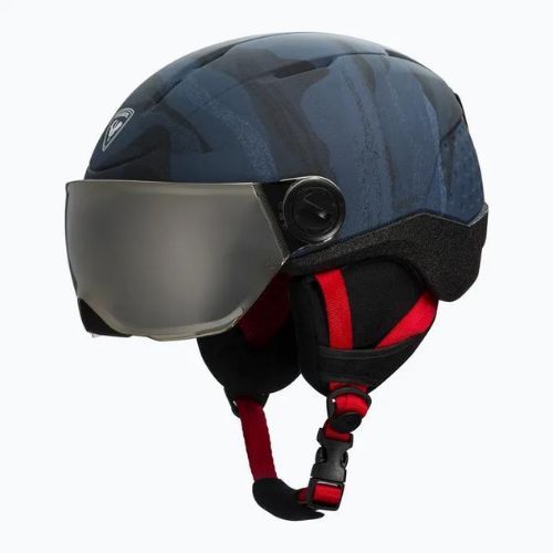 Kask narciarski dziecięcy Rossignol Whoopee Visor Impacts dark blue