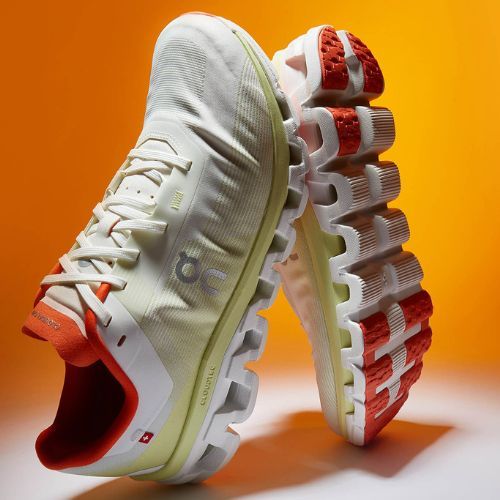 Buty do biegania męskie On Cloudflow 4 white/hay