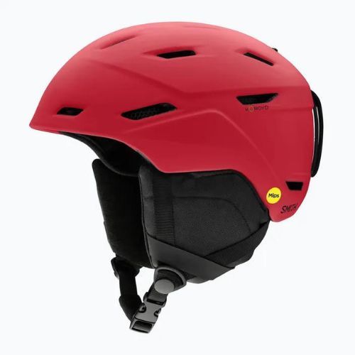 Kask narciarski Smith Mission MIPS matte crimson