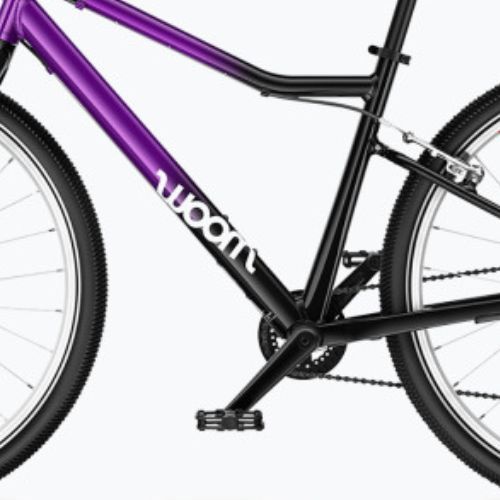 Rower młodzieżowy woom 6 + Nóżka Leggie L purple twilight