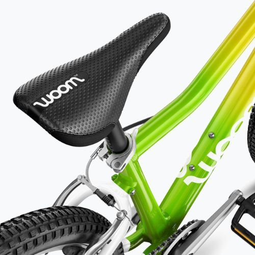 Rower dziecięcy woom 4 + Nóżka Leggie M atomic neon