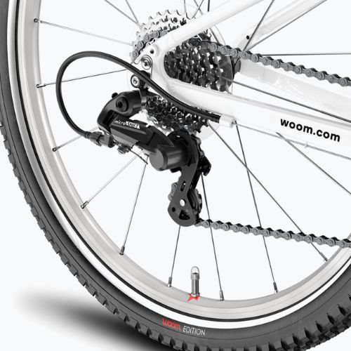 Rower dziecięcy woom 4 + Nóżka Leggie M atomic neon