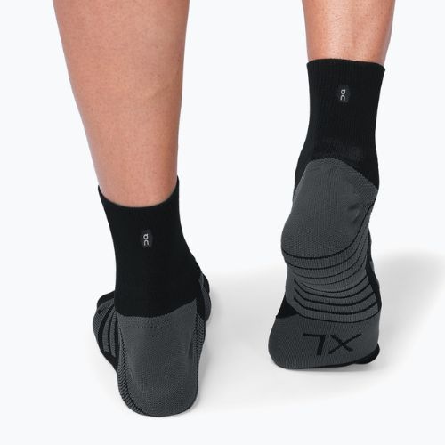 Skarpety męskie On Performance Mid black/shadow