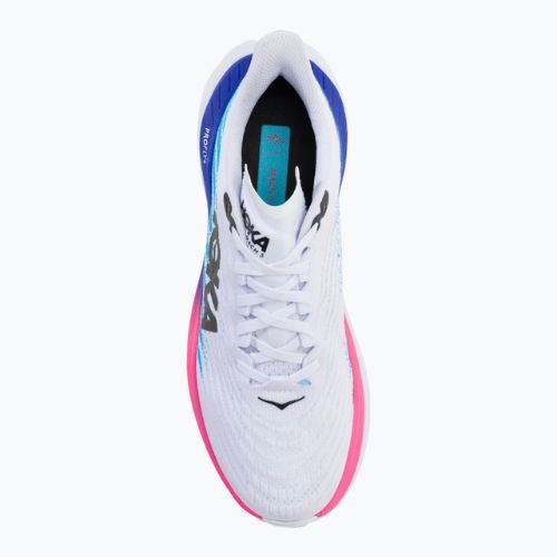 Buty do biegania męskie HOKA Mach 5 white/scuba blue