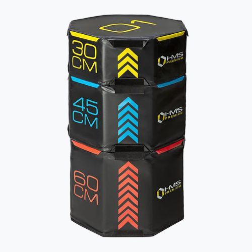 Zestaw skrzyń plyometrycznych HMS PYOBS01 Octagon Premium multicolor