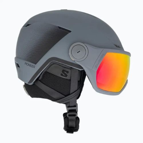 Kask narciarski Salomon Pioneer LT Visor ebony/red