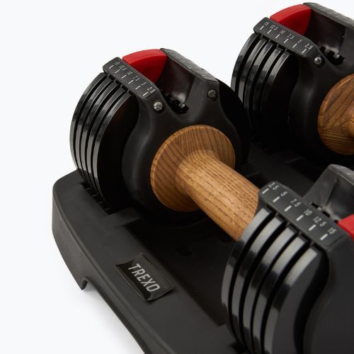 Набір регульованих гантелей XTREXO ADS15, 2 х 6,8 кг, чорний