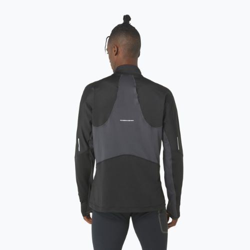 Bluza do biegania męska ASICS Winter Run 1/2 Mid Layer performance black/graphite grey