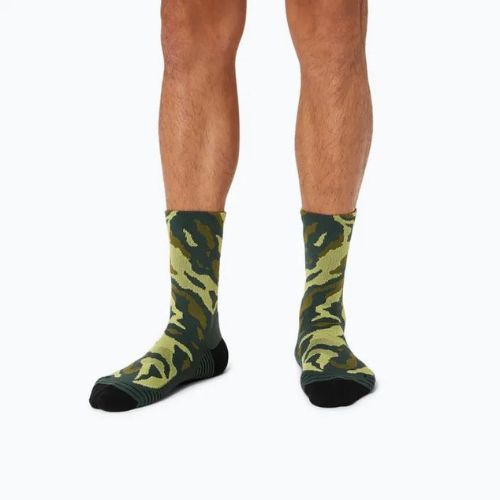 Skarpety ASICS Color Camo Run Crew rain forest/cactus/glow yellow