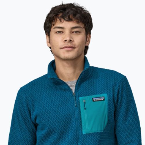 Bluza polarowa męska Patagonia R1 Air Zip Neck lagom blue