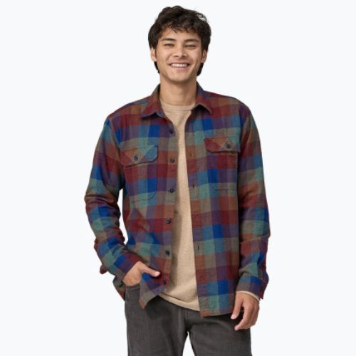 Koszula męska Patagonia Organic Cotton MW Fjord Flannel guides/superior blue