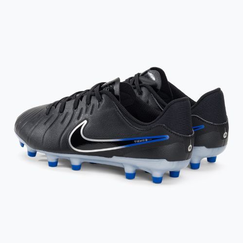 Buty do piłki do nożnej dziecięce Jr Legend 10 Academy FG/MG black/chrome/hyper real