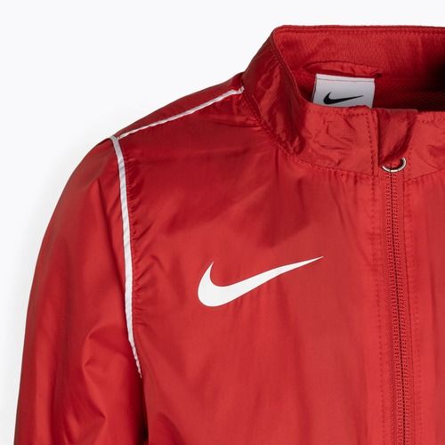 Kurtka piłkarska dziecięca Nike Park 20 Rain Jacket university red/white/white