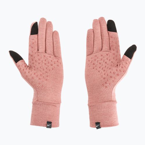 Rękawiczki do biegania damskie Nike Fleece RG red stardust/red stardust/silver