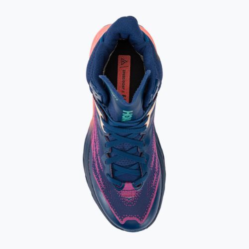 Buty do biegania damskie HOKA Speedgoat 5 Mid GTX bellwether blue/camellia