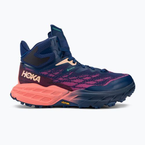 Buty do biegania damskie HOKA Speedgoat 5 Mid GTX bellwether blue/camellia
