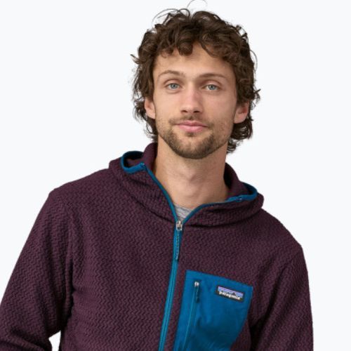 Bluza trekkingowa męska Patagonia R1 Air Full-Zip obsidian plum