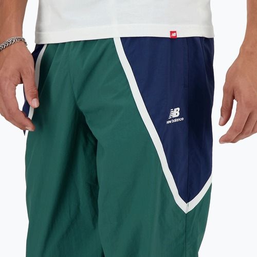 Spodnie męskie New Balance Hoops Woven team forest green
