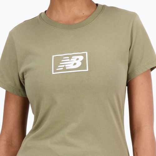 Koszulka damska New Balance Essentials Cotton Jersey green