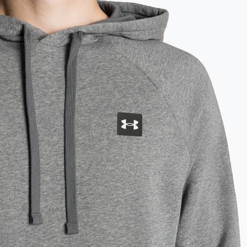 Bluza męska Under Armour Rival Hoodie pitch gray light heather/onyx white